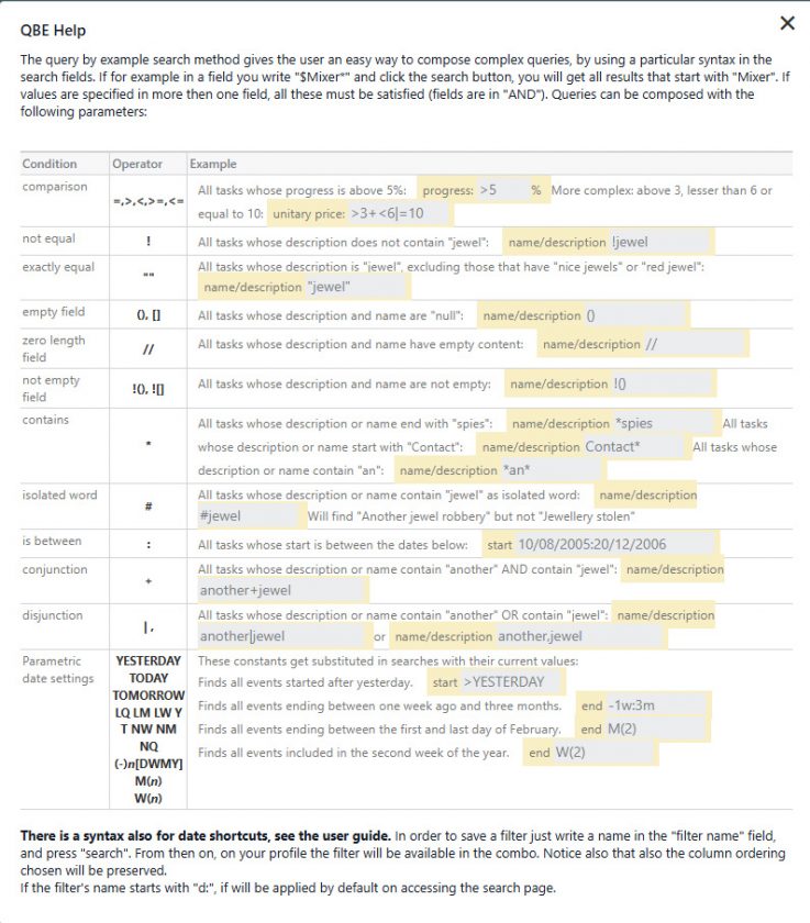 Query By Example